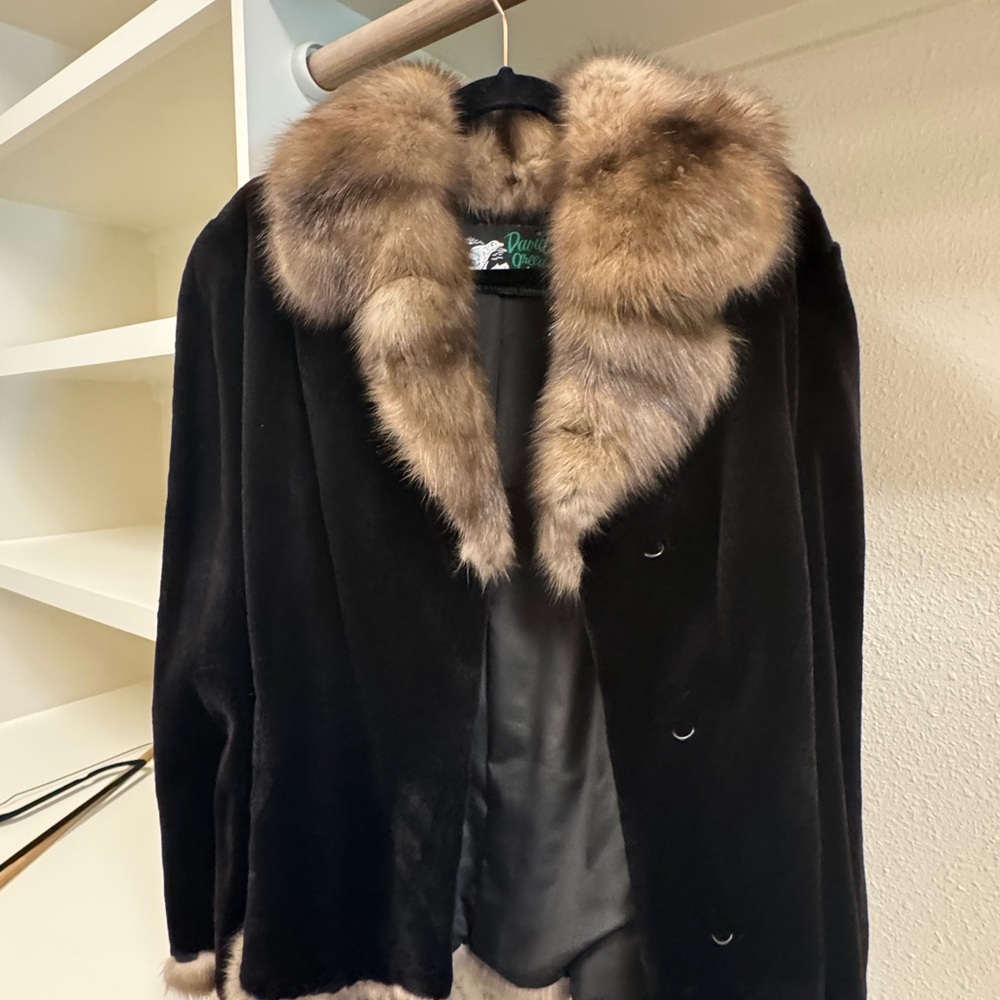 Mink Coat With Russian Sable Trim